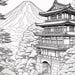 Tokyo Digital Coloring Book | Printable Japan Coloring Pages | Japanese ...