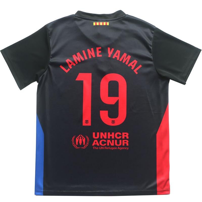 Lamine Yamal #19 Barcelona Kids Football Kit – Full Set With