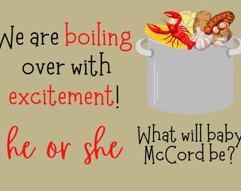 Crawfish Gender Reveal Banner Templates