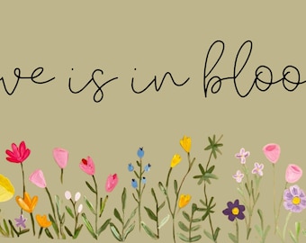 Love is in Bloom Banner Template