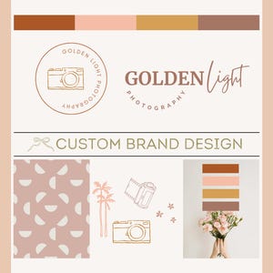 Custom Brand Package, Custom Logo Branding Kit, Illustration Logo Package, Branding Package, Modern Logo, Feminine Logo, Brand Toolkit