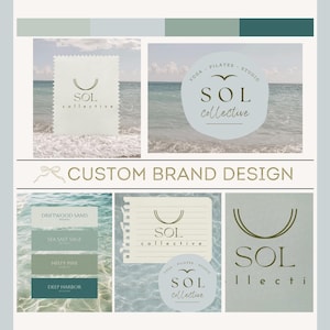 Custom Brand Package, Custom Logo Branding Kit, Illustration Logo Package, Branding Package, Modern Logo, Feminine Logo, Brand Toolkit