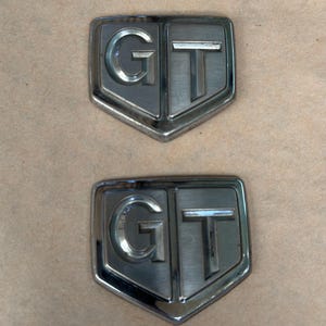Skyline R32 GT Chrome Fender Emblems Set of 2 - Discontinued Badges JDM OEM