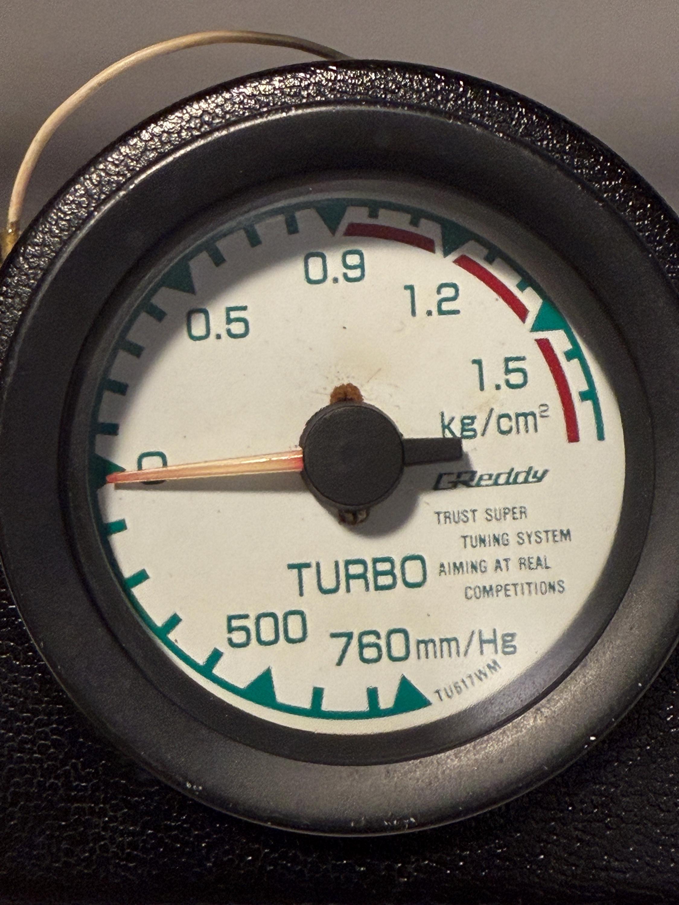 Greddy TRUST Mechanical Boost Gauge VINTAGE Rare JDM - Skyline 