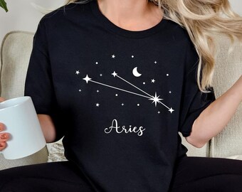 Star Sign Constellation Shirts,Matching Couples Tees,Zodiac Tshirt,Astrology Gift,His and Her Zodiac Shirts, Astrology tshirts,Birthday Gift