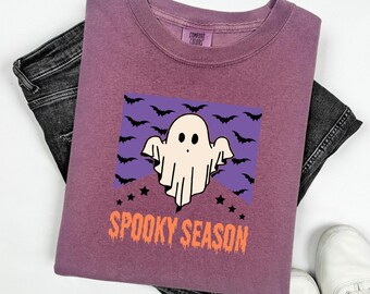 Spooky Season Shirt,Spooky Season ,Spooky,Spooky ghost, Spooky Vibes,Spooky shirt,Halloween Ghost shirt,Comfort Colors,Halloween Women Shirt