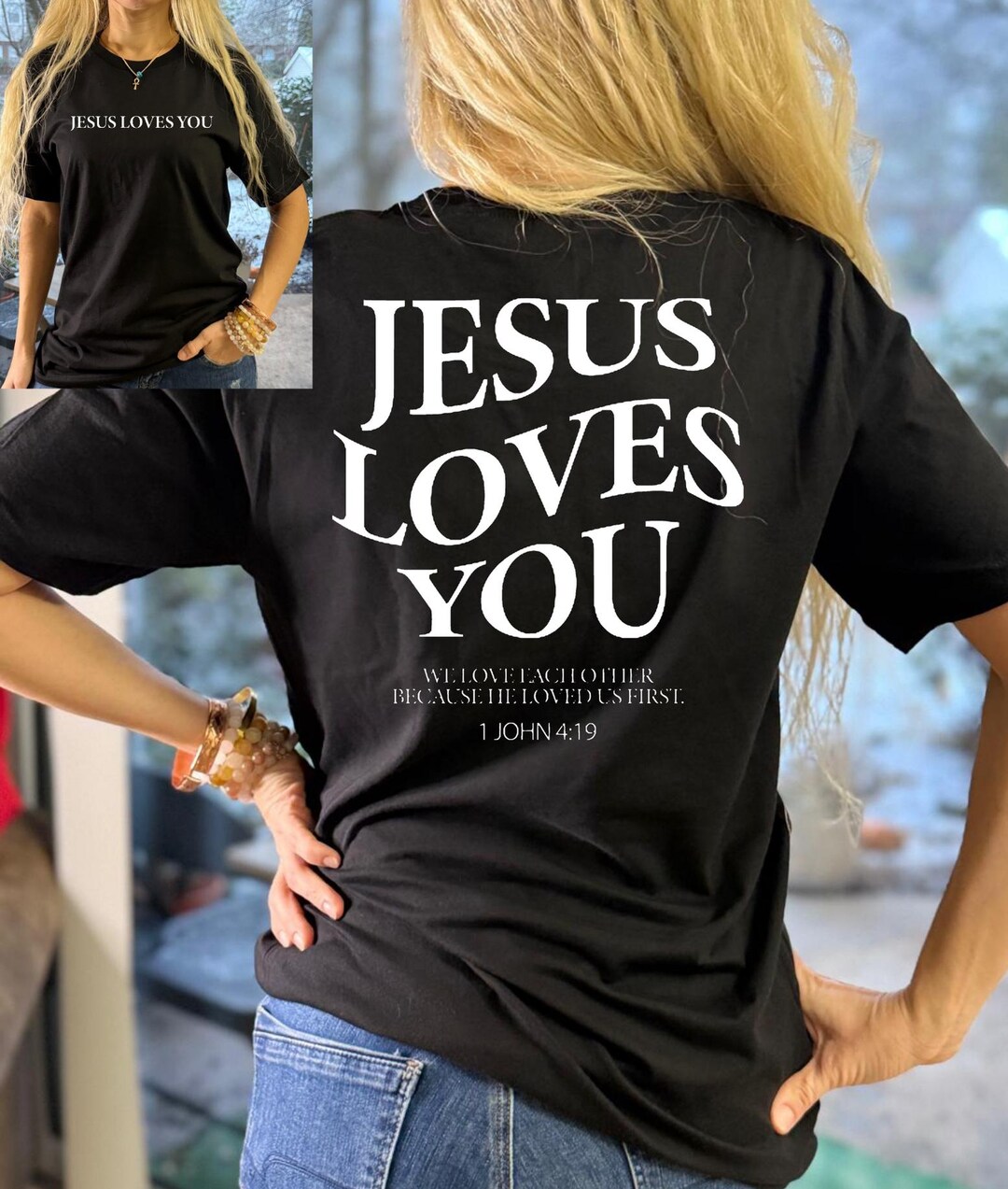 Jesus Loves You Tees, Jesus T-shirt, Christian Shirt, Aesthetic Clothes ...