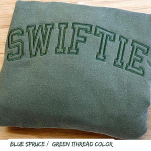 Comfort Colors Embroidered Sweatshirt, Custom Embroidery, Custom Sweatshirt, Maid Of Honor Outfit, Embroidered Crewneck,Colorful Custom Text