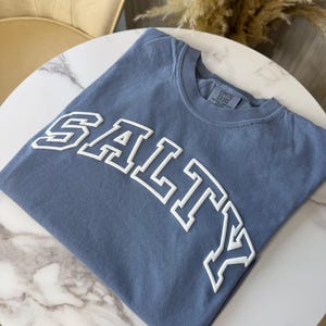 Salty Comfort Color shirt,Puff Salty Shirt,Puff Beach,Trendy Beach Shirt Vacation Shirt,Summer Tee,Beachy tee