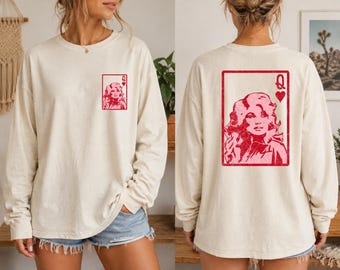 Dolly Parton Long Sleeve Shirt, Vintage Country Music Tee, Retro Dolly Graphic Shirt, Western Country Singer Top, Country Music Gift