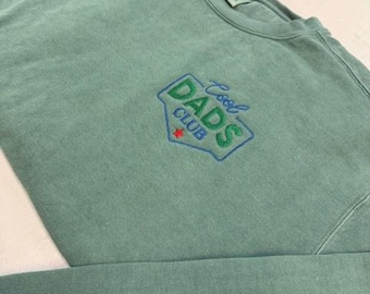 Embroidery Cool Dads Club Sweatshirt, Birthday Gift for Dad,Gift for New Dad,Baby Announcement Gift, New Dad Gift, Gifts for Dad,Pocket Size