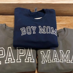 Comfort Colors Embroidered Sweatshirt, Custom Embroidery, Custom Sweatshirt,  Maid Of Honor Outfit, Embroidered Crewneck, Custom Embroidered