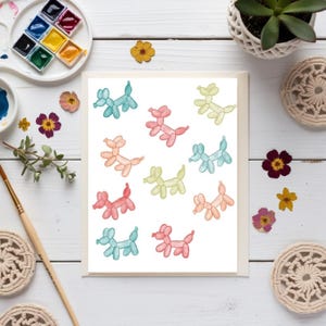Ballon Animal Greeting Card|Blank|A2