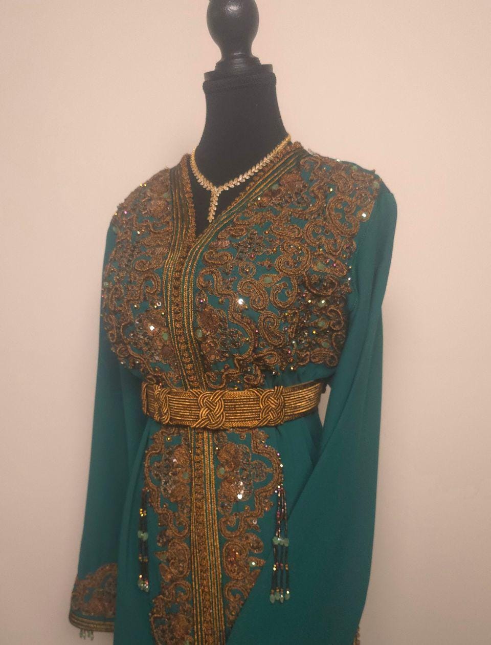 Brown and Gold Kaftan - Etsy