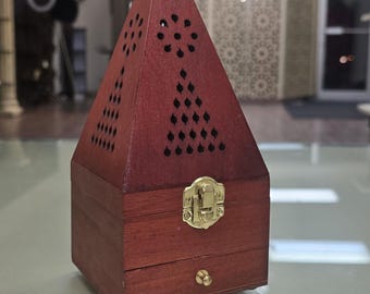 Wooden Bakhoor Burner: Agarwood Oud Incense, Ramadan Gift,Price including USA Duties tariff