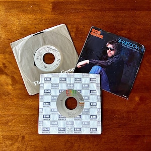 Vintage 45 RPM Record Set: Styx, Bob Seger, George Thorogood
