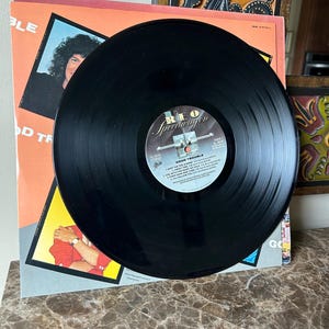 Vintage original vinyl, 1982 REO Speedwagon GOOD TROUBLE, collectible 33 record album, 80&#39;s music
