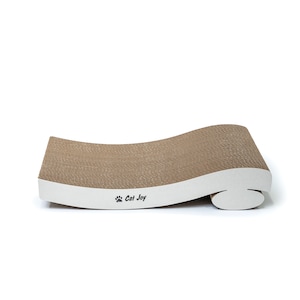 Griffoir moderne, Lit en carton pour chat, Salon interactif pour chat, Griffoir durable pour chats d'intérieur, Meubles de jeu amusants pour chatons