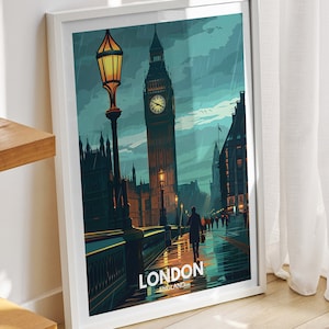 London art  print -  England , London  art poster, England  travel poster, United Kingdom wall art, English art  decor