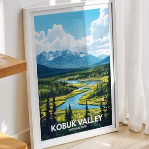 Kobuk Valley National Park print - Kobuk Valley, Kobuk Valley travel art poster, Kobuk Valley wall art decor