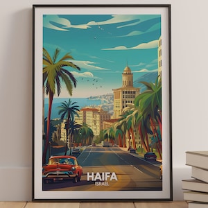 Haifa print - Haifa poster - Haifa wall art - Isreal art prints