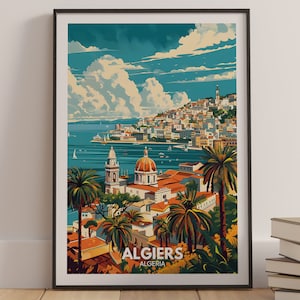 Algiers print - Algiers poster - Algiers wall art - Algeria art prints