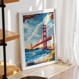 Golden Gate Bridge print - San Francisco, Golden Gate Bridge poster, San Francisco  art poster, San Francisco wall art decor