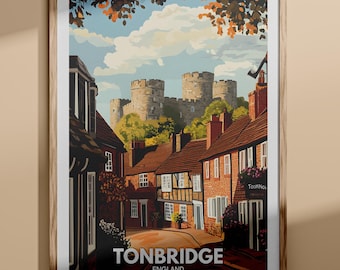 Tonbridge Castle print - Tonbridge Castle poster - Tonbridge Castle wall art - England art prints