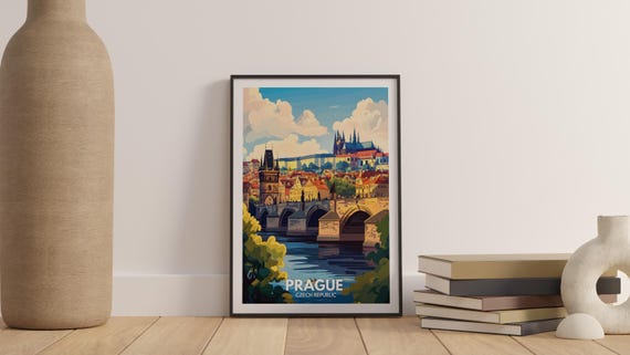 Prague print - Prague poster - Prague wall art - Czech art prints