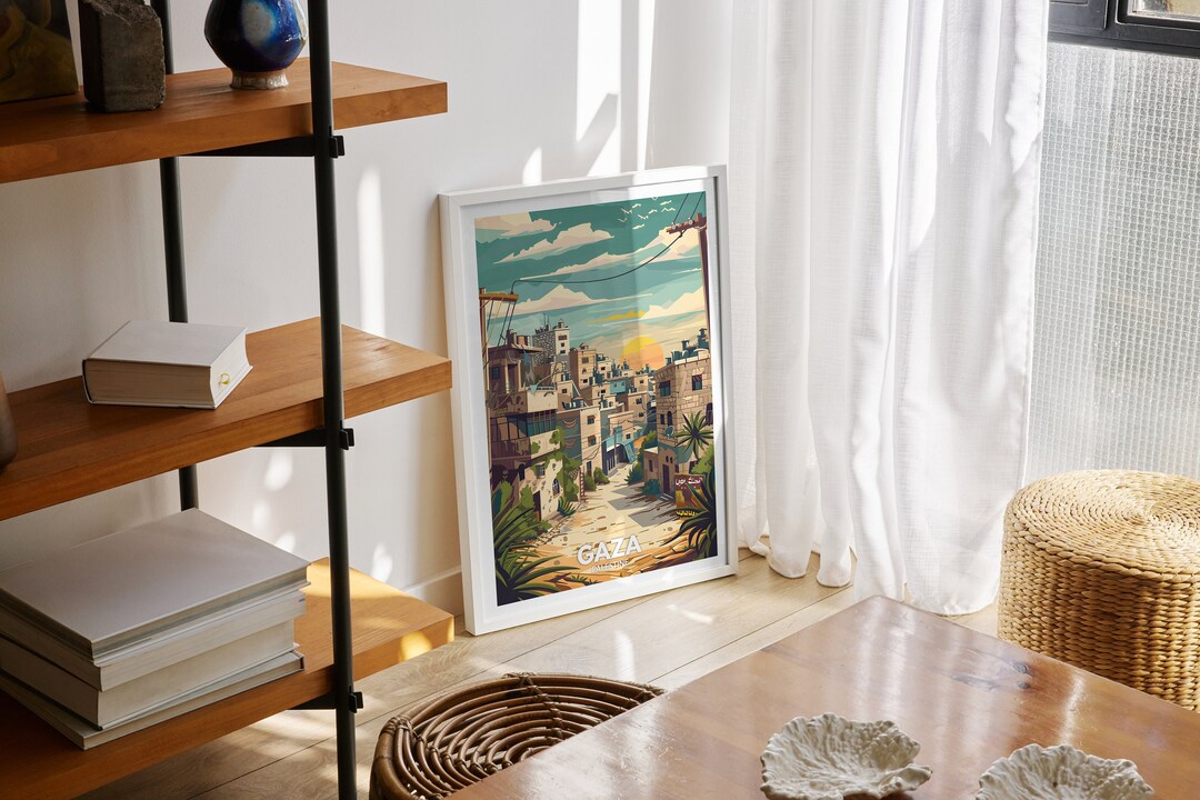Gaza Print Gaza Print - Palestine, Gaza Travel Poster, Palestine Travel Poster ...