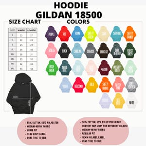 the hoodie sizes chart for men and women