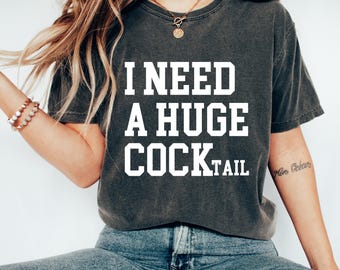 Sarcastisch cocktailshirt - grappig drinkshirt voor volwassenen,