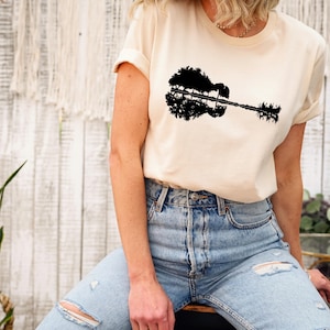Nature Guitar T-Shirt, Nature Guitar Shirt, Country Music Guitarist Gift Shirt, Musician Shirt, Guitarist T-Shirt, Guitar Lover Gift