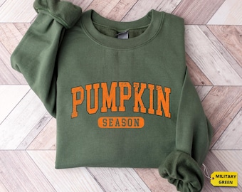Pumpkin Season Sweatshirt, Fall Aesthetic Sweatshirt, Autumn Pumpkin Shirt for Women, Cozy Fall Sweater, Pumpkin Spice Season Crewneck