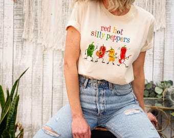Felpa Silly Peppers: ispirata ai Red Hot Chili, unisex dalla S alla XXL,