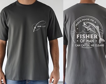 Fisher of Men Christian T-Shirt – Mark 1:17, Faith Tee