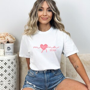 Comfort Colors® Personalized Mama Est Shirt, Mothers Day Gift, Gift for Mom, Gift for Her, Birthday Gift for Mom, Custom Mama Shirt