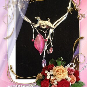 Afghan Hound drop stone necklace~Many more breeds!