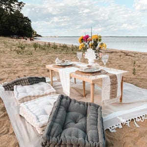Low seat table,beach table,outdoor table, picnic table, patio table,party table, foldable table,camp table, boho table, wood table,