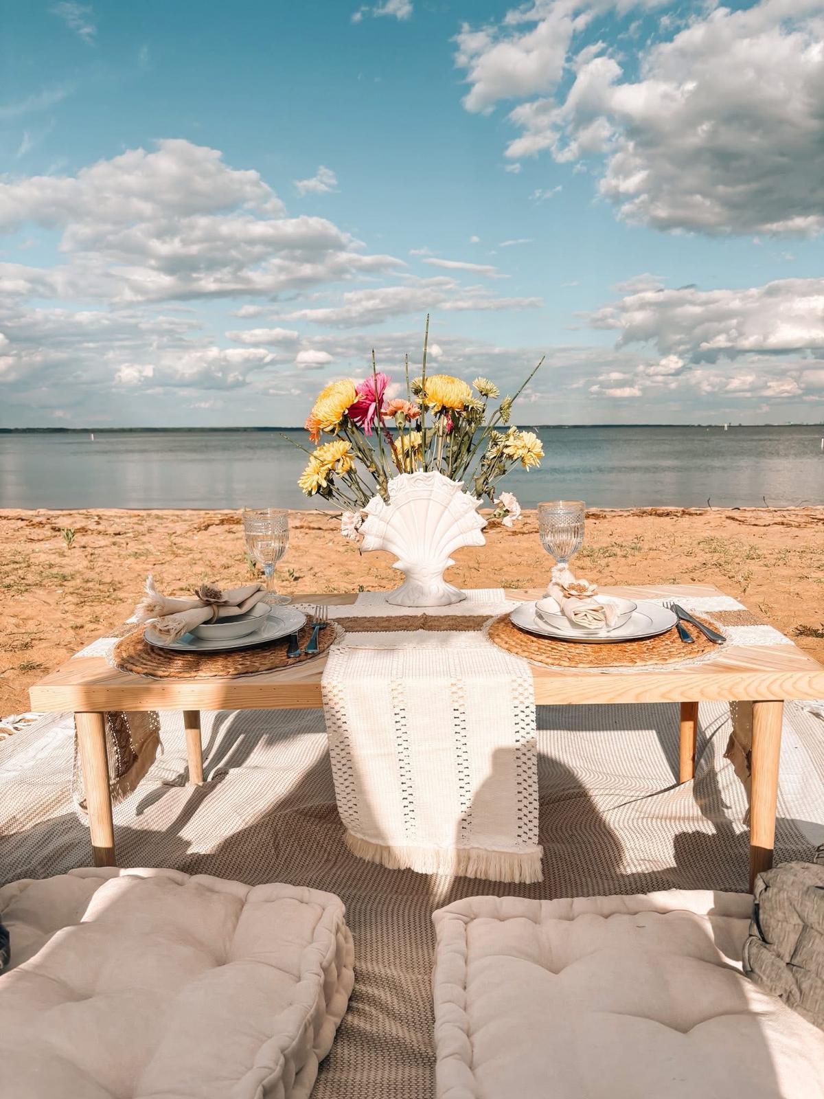 Boho Picnic Tables Low Table Rentals Near Me Anay Rattan Coffee