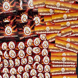 100 Sticker // Galatasaray Istanbul Sticker // Cim Bom Bom // Gala Sticker