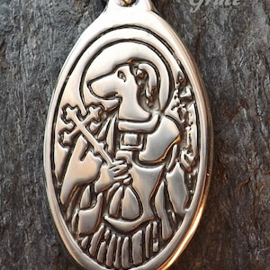 St. Christopher (updated) - Patron Saint of Dogs, Children, and Travelers [New slightly smaller size] - Protection for people or dogs too.