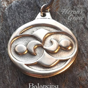 Balancing - Pewter Pendant - Finding new balance and a world that works for everyone. Awakening, Earth Changes Jewelery, New World, Age