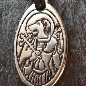 Saint Christopher - &quot;Bearer of Christ&quot; -  Service to Others - Patron Saint of Dogs, Children, and Travelers - Poured by Hand [updated size]