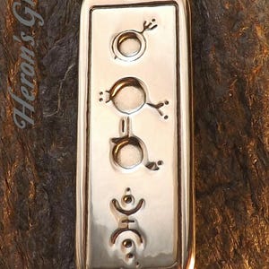 Many Worlds - Pewter Pendant - Making Contact and connecting with other worlds, UFO, Sky People (alien), Crop Circle, Jewelry