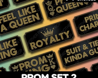 Prom Photo Booth Props – Ticket Style Foam Board Party Signs