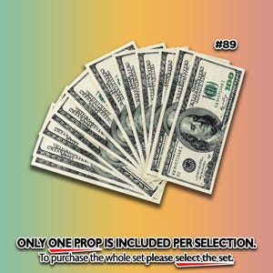 Funny Money Talks Photo Booth Props – Boss Birthday Decor 89 Money Prop