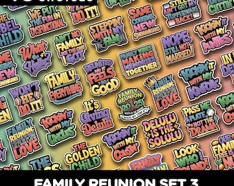Family Reunion Photo Booth Props: Bold, Modern PVC Foam Board