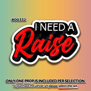 Funny Money Talks Photo Booth Props – Boss Birthday Decor 00332. Need A Raise