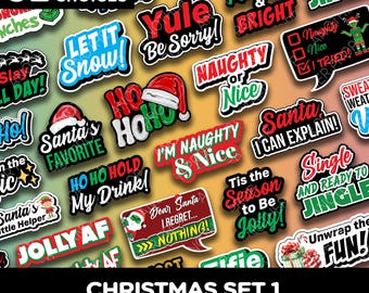 Funny Christmas Photo Booth Props | Holiday Party PVC Foam Board